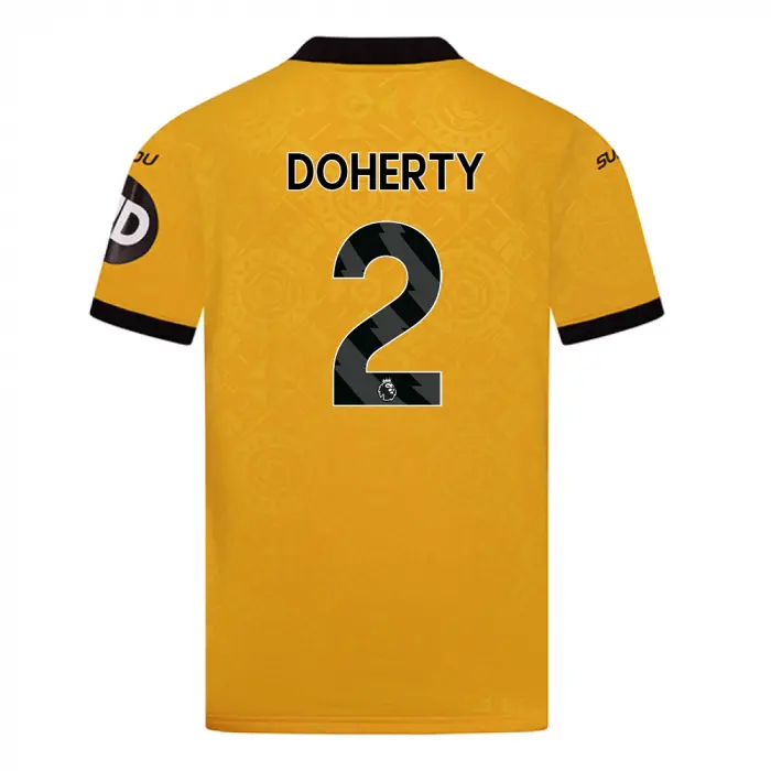 Wolverhampton Wanderers Shop | 2025-26 Wolves Home Shirt – Junior DOHERTY 2 Wolverhampton Wanderers Merchandise